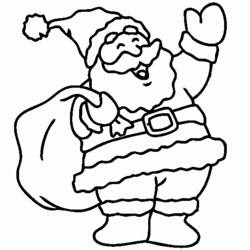 Coloring page: Santa Claus (Characters) #104658 - Printable coloring pages