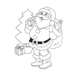 Coloring page: Santa Claus (Characters) #104660 - Printable coloring pages