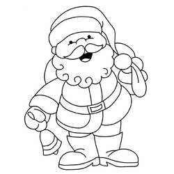 Coloring page: Santa Claus (Characters) #104663 - Printable coloring pages