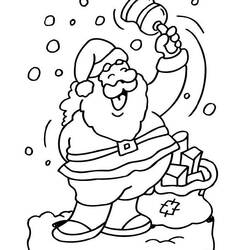 Coloring page: Santa Claus (Characters) #104664 - Printable coloring pages