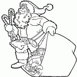 Coloring page: Santa Claus (Characters) #104668 - Free Printable Coloring Pages