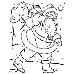 Coloring page: Santa Claus (Characters) #104680 - Free Printable Coloring Pages
