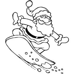 Coloring page: Santa Claus (Characters) #104681 - Free Printable Coloring Pages