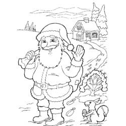 Coloring page: Santa Claus (Characters) #104686 - Free Printable Coloring Pages