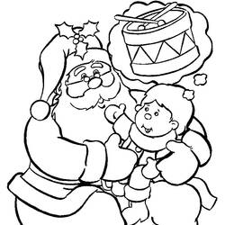 Coloring page: Santa Claus (Characters) #104696 - Printable coloring pages