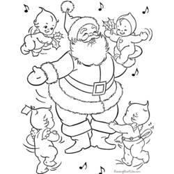 Coloring page: Santa Claus (Characters) #104699 - Free Printable Coloring Pages