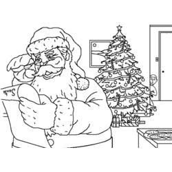 Coloring page: Santa Claus (Characters) #104702 - Free Printable Coloring Pages