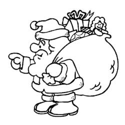 Coloring page: Santa Claus (Characters) #104709 - Free Printable Coloring Pages