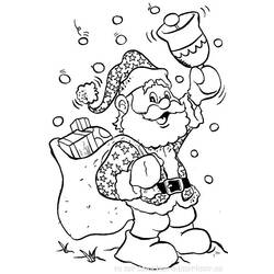 Coloring page: Santa Claus (Characters) #104719 - Printable coloring pages