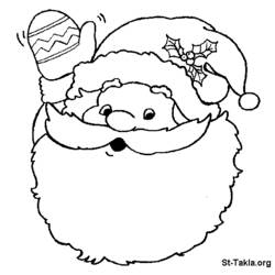 Coloring page: Santa Claus (Characters) #104722 - Free Printable Coloring Pages