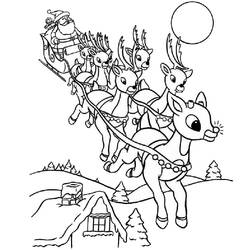 Coloring page: Santa Claus (Characters) #104727 - Printable coloring pages