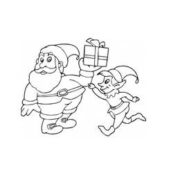 Coloring page: Santa Claus (Characters) #104729 - Free Printable Coloring Pages