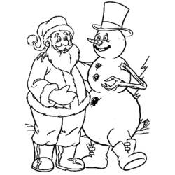 Coloring page: Santa Claus (Characters) #104733 - Free Printable Coloring Pages