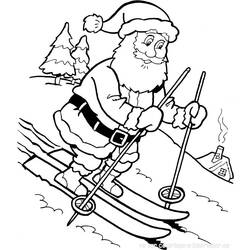 Coloring page: Santa Claus (Characters) #104738 - Free Printable Coloring Pages