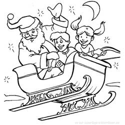 Coloring page: Santa Claus (Characters) #104745 - Printable coloring pages