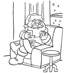 Coloring page: Santa Claus (Characters) #104794 - Free Printable Coloring Pages