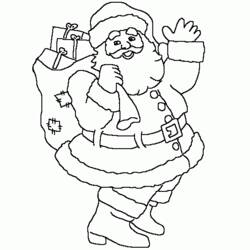 Coloring page: Santa Claus (Characters) #104821 - Free Printable Coloring Pages