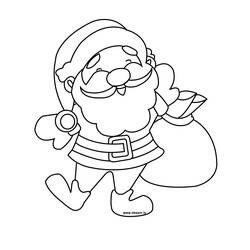 Coloring page: Santa Claus (Characters) #104830 - Free Printable Coloring Pages