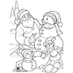 Coloring page: Santa Claus (Characters) #104836 - Free Printable Coloring Pages
