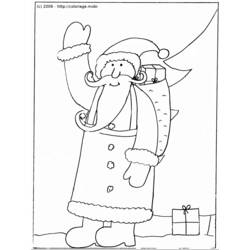Coloring page: Santa Claus (Characters) #104841 - Free Printable Coloring Pages