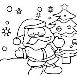 Coloring page: Santa Claus (Characters) #104854 - Free Printable Coloring Pages