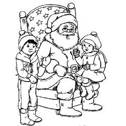 Coloring page: Santa Claus (Characters) #104856 - Printable coloring pages