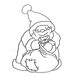 Coloring page: Santa Claus (Characters) #104857 - Free Printable Coloring Pages