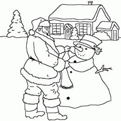 Coloring page: Santa Claus (Characters) #104861 - Free Printable Coloring Pages