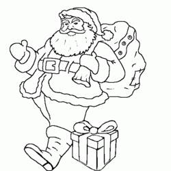 Coloring page: Santa Claus (Characters) #104872 - Free Printable Coloring Pages