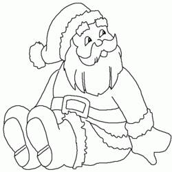 Coloring page: Santa Claus (Characters) #104879 - Free Printable Coloring Pages
