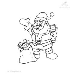 Coloring page: Santa Claus (Characters) #104882 - Free Printable Coloring Pages