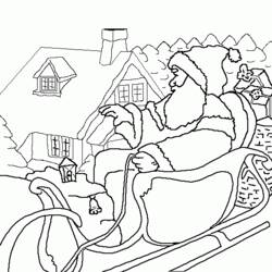 Coloring page: Santa Claus (Characters) #104884 - Free Printable Coloring Pages