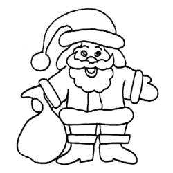 Coloring page: Santa Claus (Characters) #104891 - Free Printable Coloring Pages