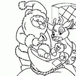 Coloring page: Santa Claus (Characters) #104893 - Free Printable Coloring Pages