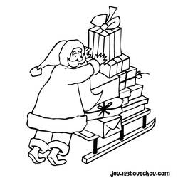 Coloring page: Santa Claus (Characters) #104906 - Free Printable Coloring Pages