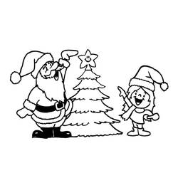 Coloring page: Santa Claus (Characters) #104917 - Printable coloring pages