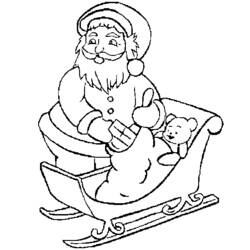 Coloring page: Santa Claus (Characters) #104942 - Free Printable Coloring Pages