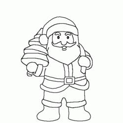 Coloring page: Santa Claus (Characters) #104945 - Free Printable Coloring Pages