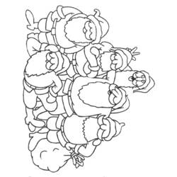 Coloring page: Santa Claus (Characters) #104985 - Free Printable Coloring Pages