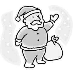 Coloring page: Santa Claus (Characters) #104990 - Free Printable Coloring Pages