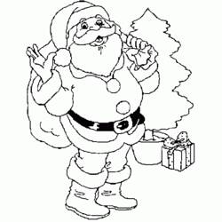 Coloring page: Santa Claus (Characters) #104993 - Free Printable Coloring Pages