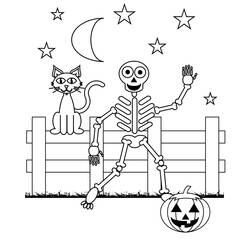 Coloring page: Skeleton (Characters) #147409 - Free Printable Coloring Pages