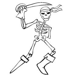 Coloring page: Skeleton (Characters) #147420 - Printable coloring pages