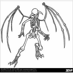Coloring page: Skeleton (Characters) #147426 - Printable coloring pages