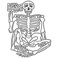 Coloring page: Skeleton (Characters) #147433 - Printable coloring pages
