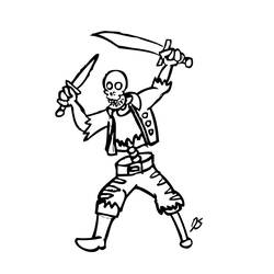 Coloring page: Skeleton (Characters) #147437 - Free Printable Coloring Pages