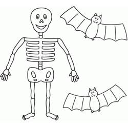 Coloring page: Skeleton (Characters) #147440 - Printable coloring pages