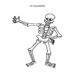 Coloring page: Skeleton (Characters) #147454 - Printable coloring pages