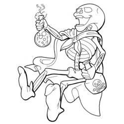 Coloring page: Skeleton (Characters) #147461 - Free Printable Coloring Pages