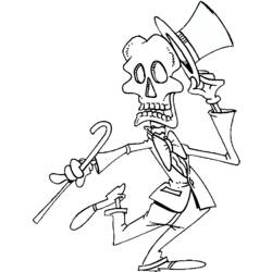 Coloring page: Skeleton (Characters) #147481 - Free Printable Coloring Pages